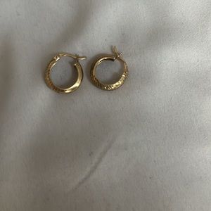 10k gold hoops earrings
